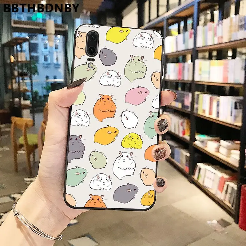 Чехол для телефона с изображением хомяка DIY красивый чехол huawei P10 lite P20 pro P30 Psmart mate