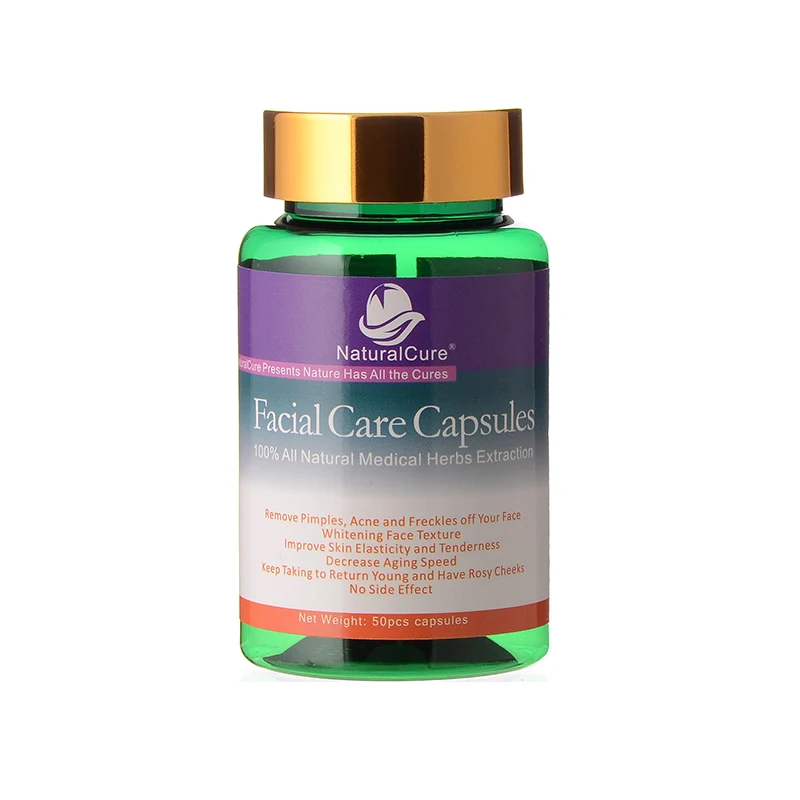 

NaturalCure капсулы для ухода за кожей, Удаление прыщей, акне и веснушек, чистые черные головки на Т-зоне, маска для лица для извлечения растений