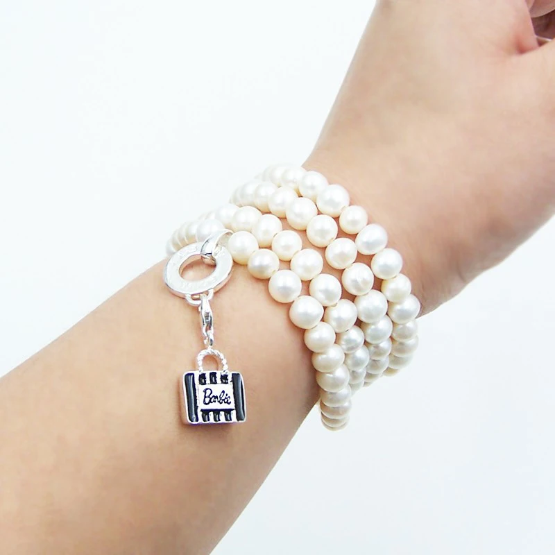 6 мм Ожерелье из пресноводного жемчуга с бусинами для женщин и мужчин