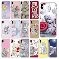 teddy me to you bear cover soft shell phone case for iphone x xs max 11 11 pro max 6 6s 7 7plus 8 8plus 5 5s se xr coque shell