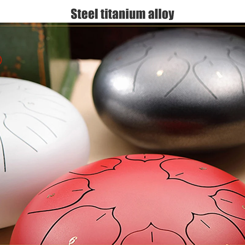 

Steel Tongue Drum Mini Hand Pan Drums Percussion Musical Instruments 8 Tones ALS88
