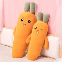 new cartoon plant smile carrot plush toy cute simulation vegetable carrot pillow dolls stuffed soft toys for children gift