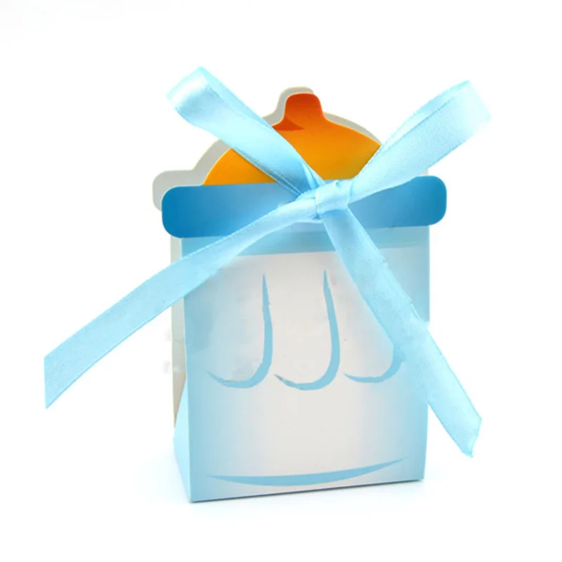 50 шт./лот детская бутылка для молока коробка конфет розовая девочка Голубой