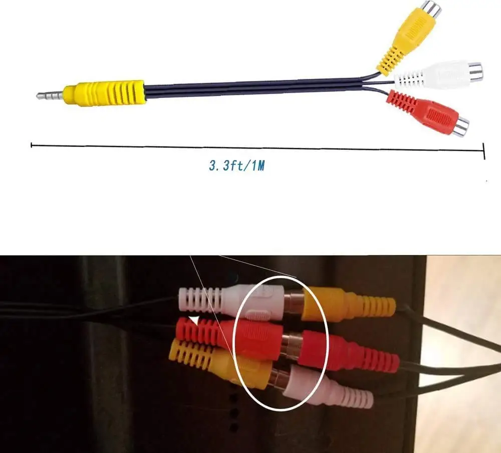 AV-адаптер сменный кабель AV-компонента для TCL TV 3 RCA-AV-входной адаптер - купить по
