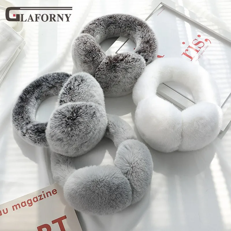 2019 корейская версия нового кролика рекс настоящие меховые наушники зимние