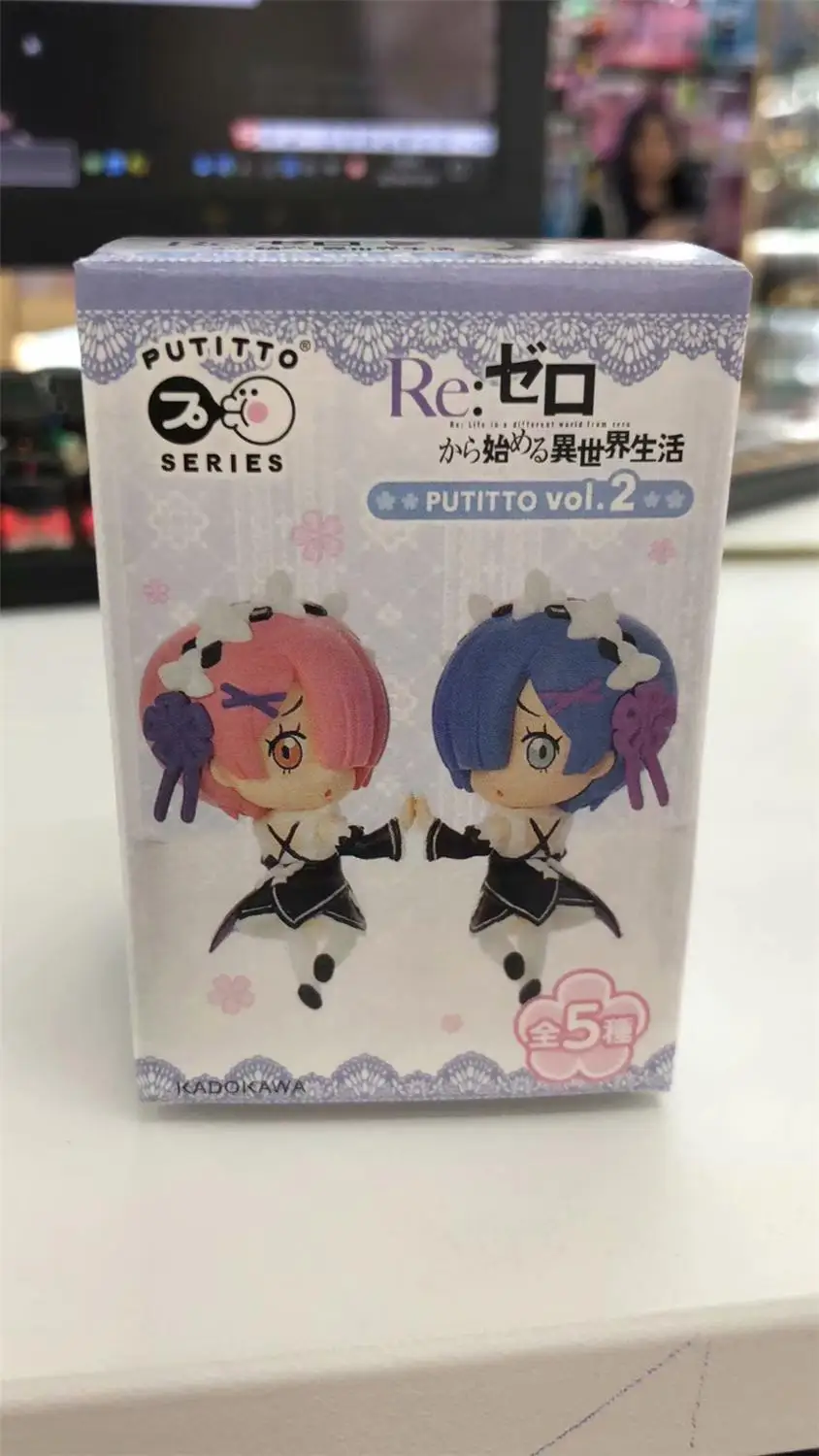 Аниме Re: жизнь в другом мире от zero Rem Ram Emilia Beatrice PUTITTO Vol.2 ПВХ фигурка Коллекционная
