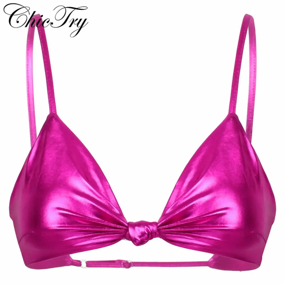 Женский женский мокрый Клубная одежда сексуальные костюмы бюстгальтер топы