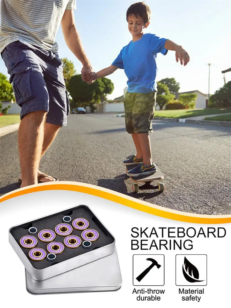 

Outdoor Sport Skateboard Bearings 8-Pack/set 8mm Precision Size MS2303-8