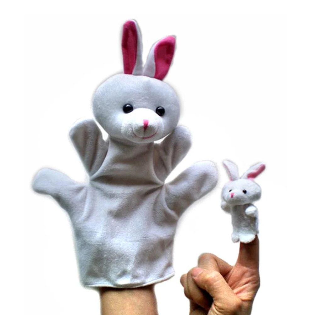 Плюшевые животные ручная кукла пальчиковая игрушка дети родитель ребенок