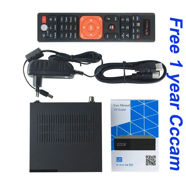 Freesat Satellite Receiver GTMEDIA V9 Super HD 1080P DVB-S2 H.265 Satellite Decoder free 1year 7line Spain cccam same as v8 nove - Цвет: Sr-V9Super