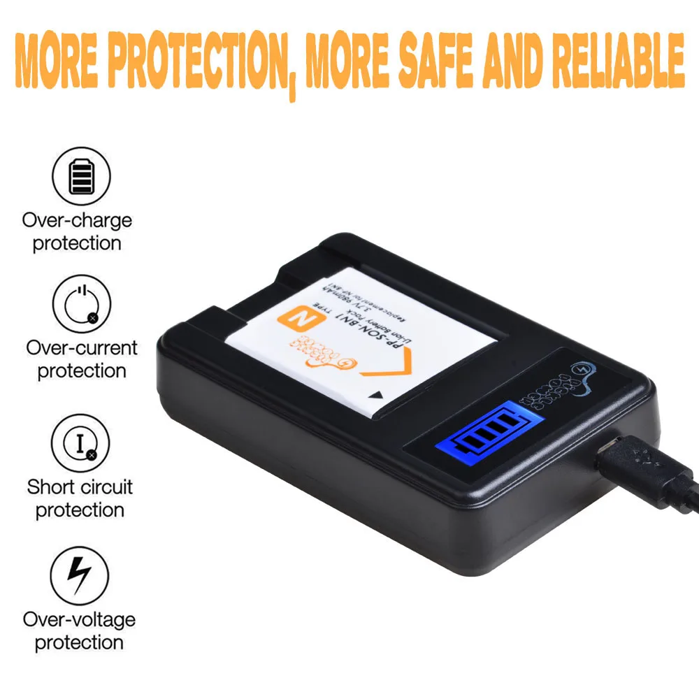 NP BN1 NPBN1 Камера Батарея & ЖК дисплей USB Зарядное устройство для Sony TX9 T99 WX5 WX100 TX7 TX5 WX5C