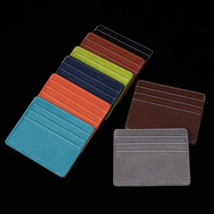 

Universal ultra-thin multi-digit European and American card holder PU leather card holder card holder