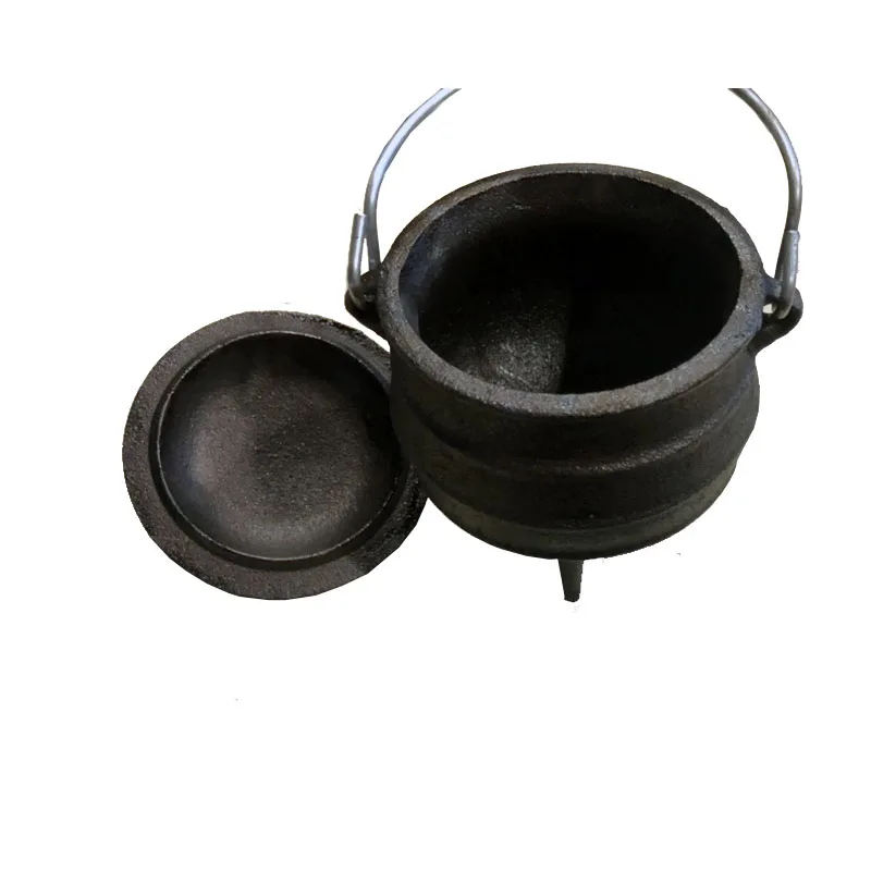 Чугунный мини горшок с тремя ножками Южноафриканский чугунный Potjiekos|Кастрюли| |