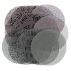 Шлифовальные диски, 3 дюйма, 75 мм, автоматическая сетчатая наждачная бумага, беспылевые, защита от блокировки, 80-320 грамм, для сухого удаления и шлифовки, 30 шт.кор.