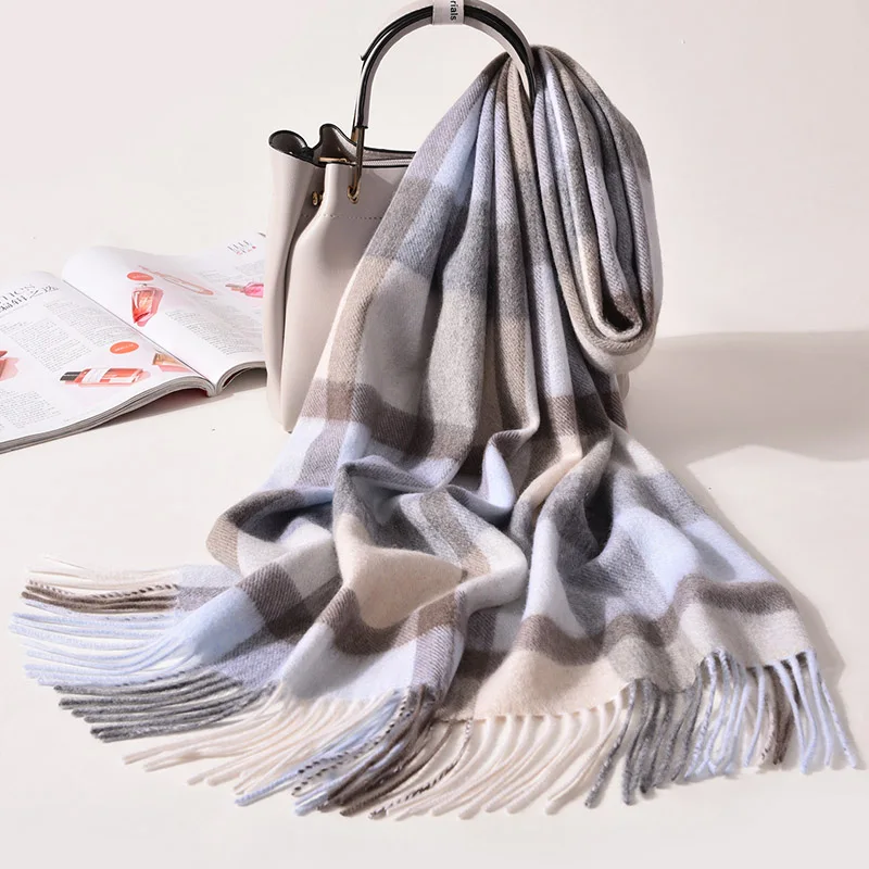 Шарф кашемировый женский зимний теплый 100% |