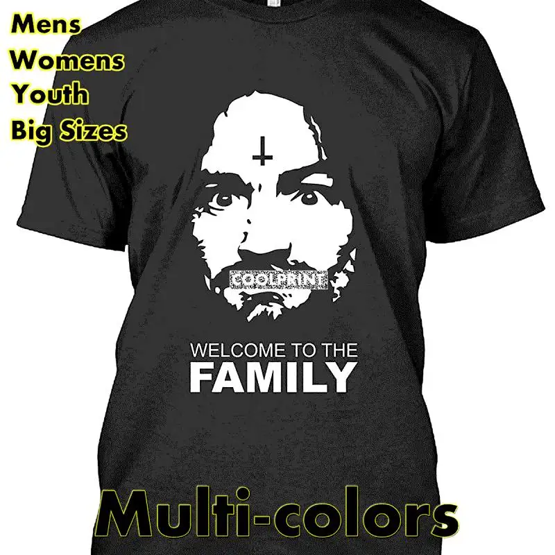 

Мужская футболка оверсайз Charles Manson, футболка с оригинальным графическим рисунком для мужчин и женщин, подарок