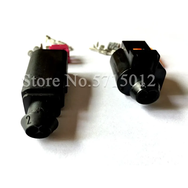 

2 Hole 1.5mm 1J0973802/1J0973702 Auto Temp Sensor Plug Deflation Valve Plug Waterproof Electrical Wire Cable Connector