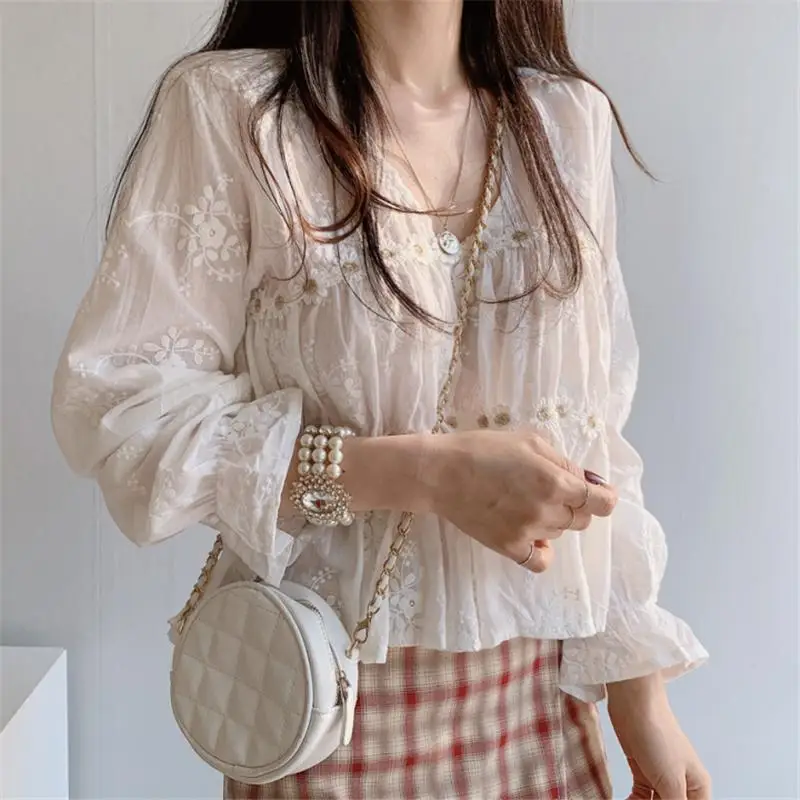 

S-XL Girls Spring Oversize Blouse Womens White Shirt Long Sleeves Tops Mini Skirts Summer Plaid High Waist Two Piece Set Women