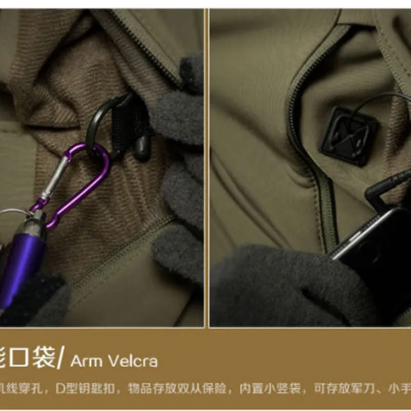 

3XL Winter Outdoor Tactical Jackets Hiking Camping Trekking Mountain Waterproof Outerwear Sport Men Softshell Military Jackets