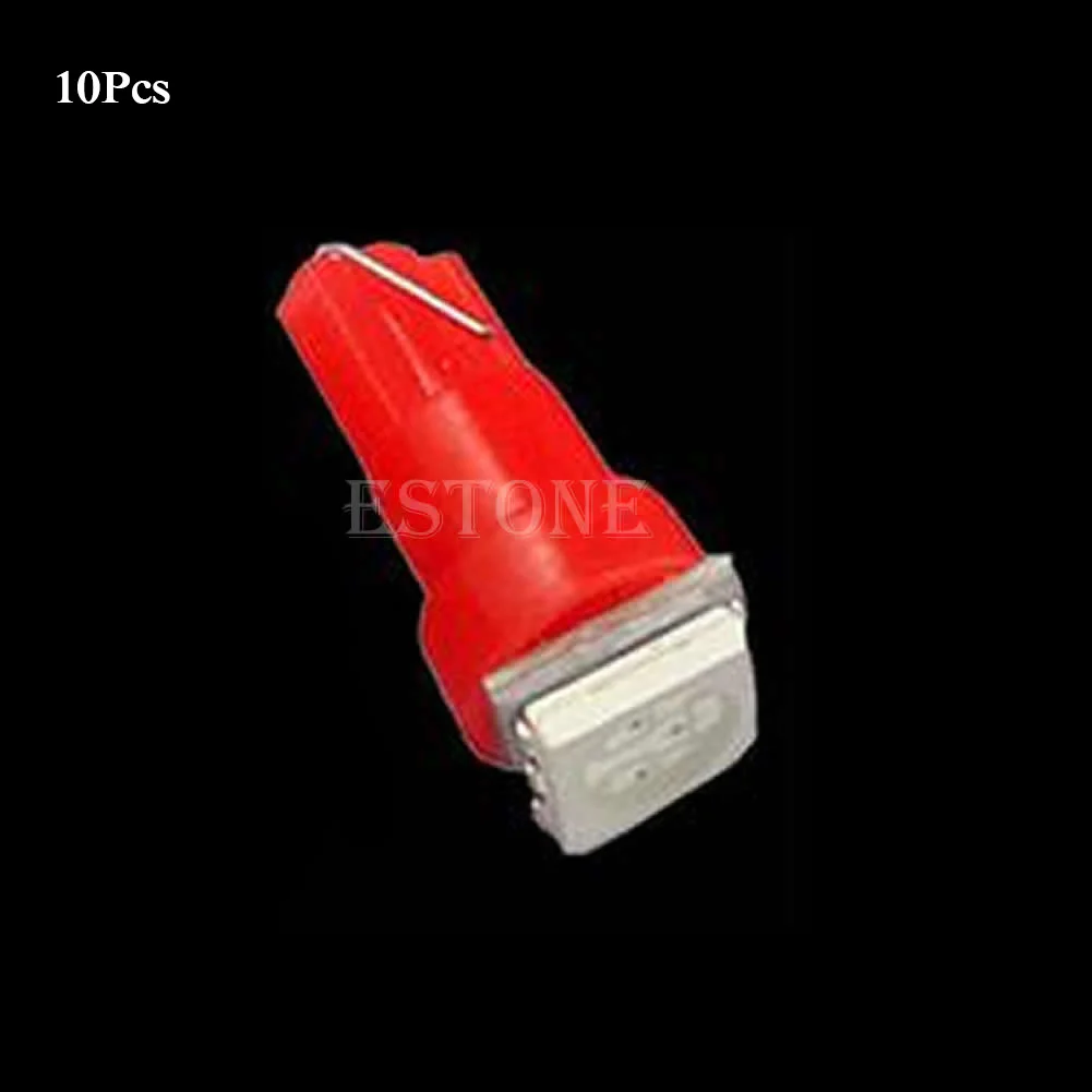 

10Pcs T5 5050 1SMD Led Bulbs For Dashboard Gauge Light 70 73 74 2721 17 A0NE