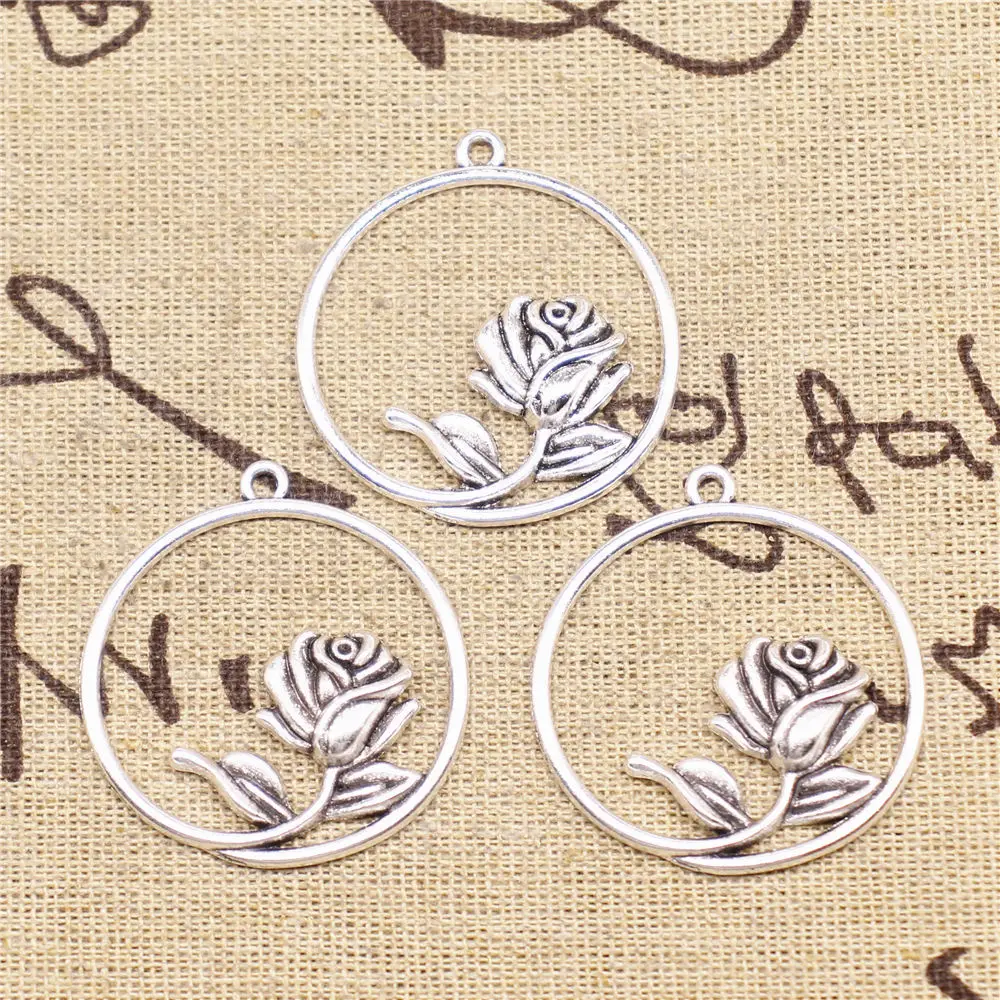 

Bracelet Making Designer Charms For Bracelets 36x33mm Flower Charms 4pcs