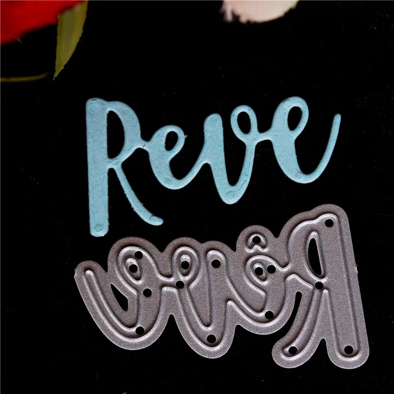 Французское слово металлические режущие штампы для скрапбукинга Diy высечки