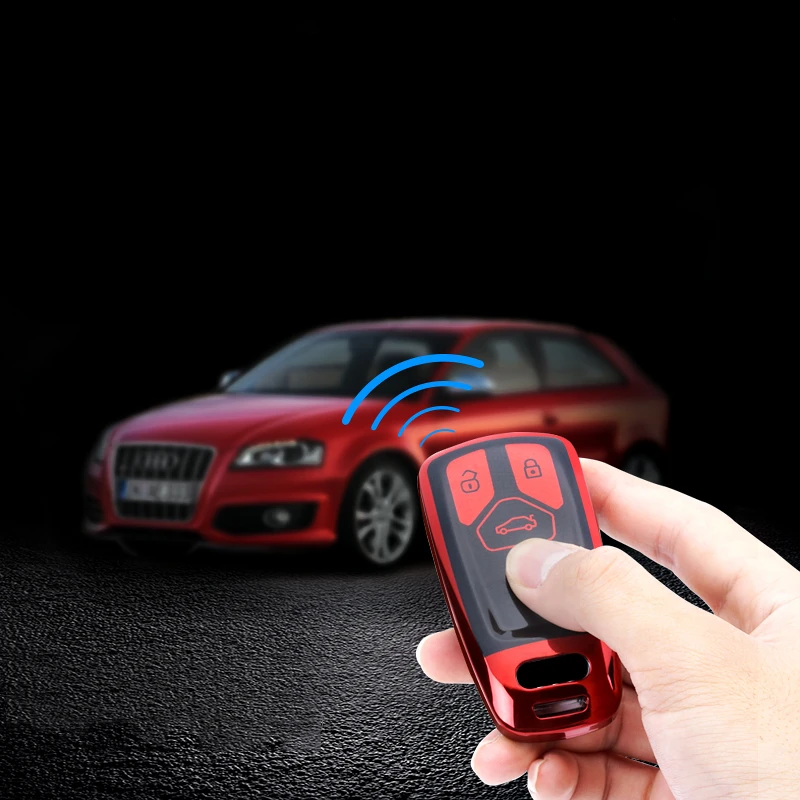 Чехол для ключей автомобиля Audi A4 Новый A4L A5 A6L QT S5 S7 Q7 TTS автомобильный чехол