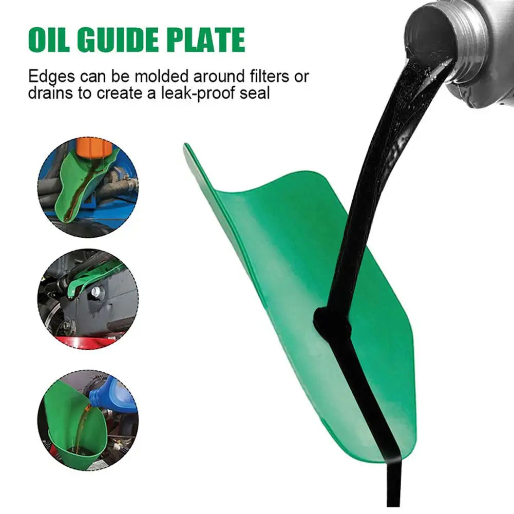 

Resuable Folding Oil Guide Plate Flexible Water Oil Draining Tool