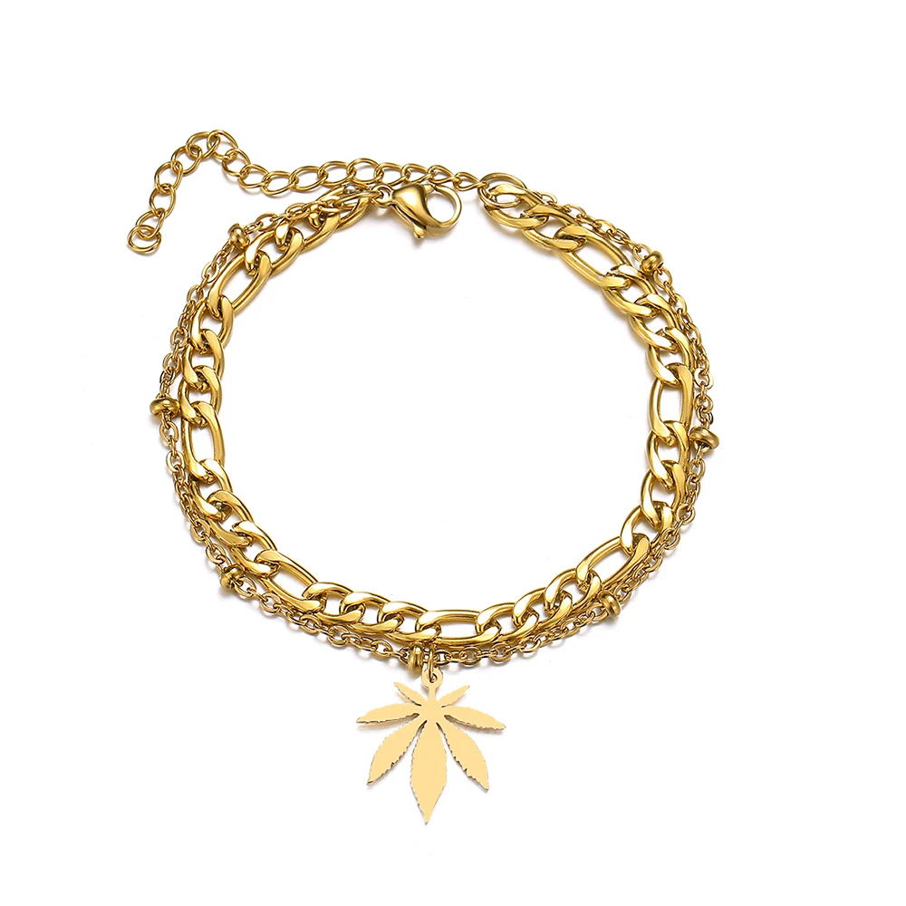 Браслет-цепочка из нержавеющей стали новинка Модный классический браслет-амулет
