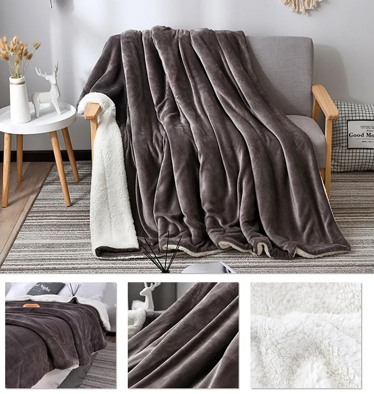 Супермягкое плюшевое одеяло в скандинавском стиле толстое покрывало s для