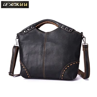 real leather famous brand high quality luxury ladies casual design handbag shoulder bag women female ol elegant tote bag 6640 b