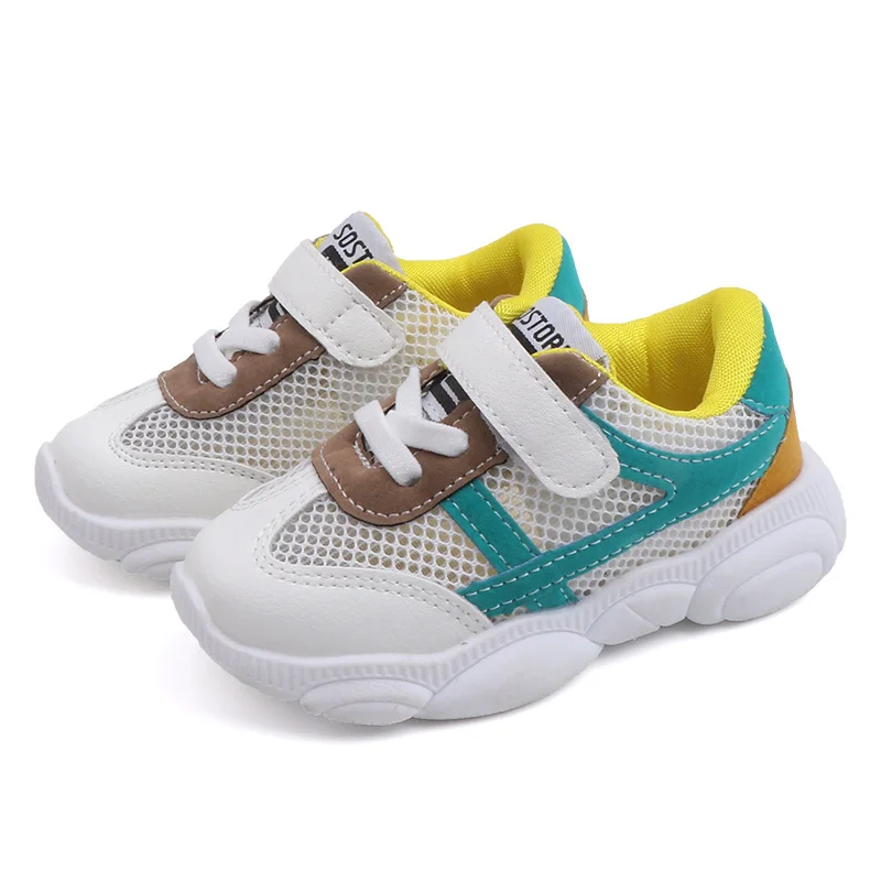 Спортивная детская обувь Новинка сезон осень лето сетчатая дышащая модная для