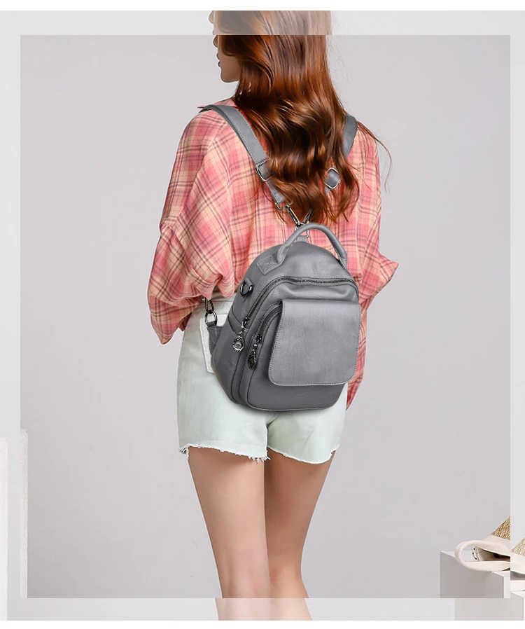 Женский рюкзак из искусственной кожи роскошный женская школьная сумка модный