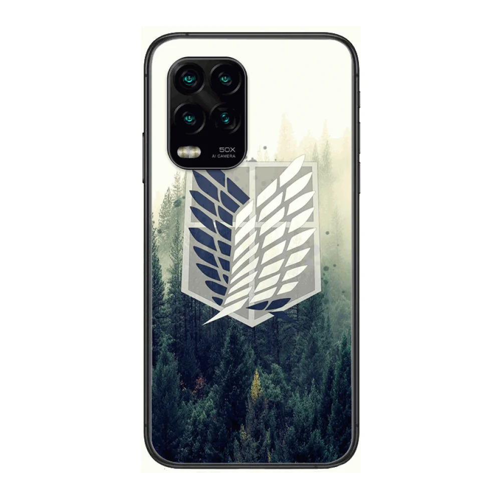

Anime attack Phone Case For xiaomi Redmi Note 9S 8 7 6 5 A Pro T Black Cover Silicone Back Pretty senior