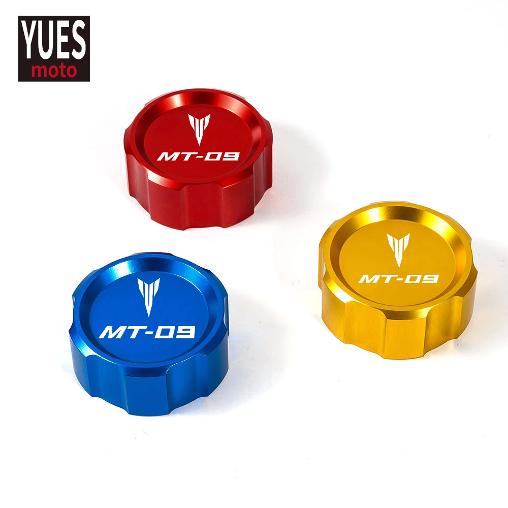 

Motorcycle Accessories CNC Aluminum Front Rear brake Fluid Reservoir Cap Cover With LOGO For Yamaha mt 09 MT09 MT-09 FZ09