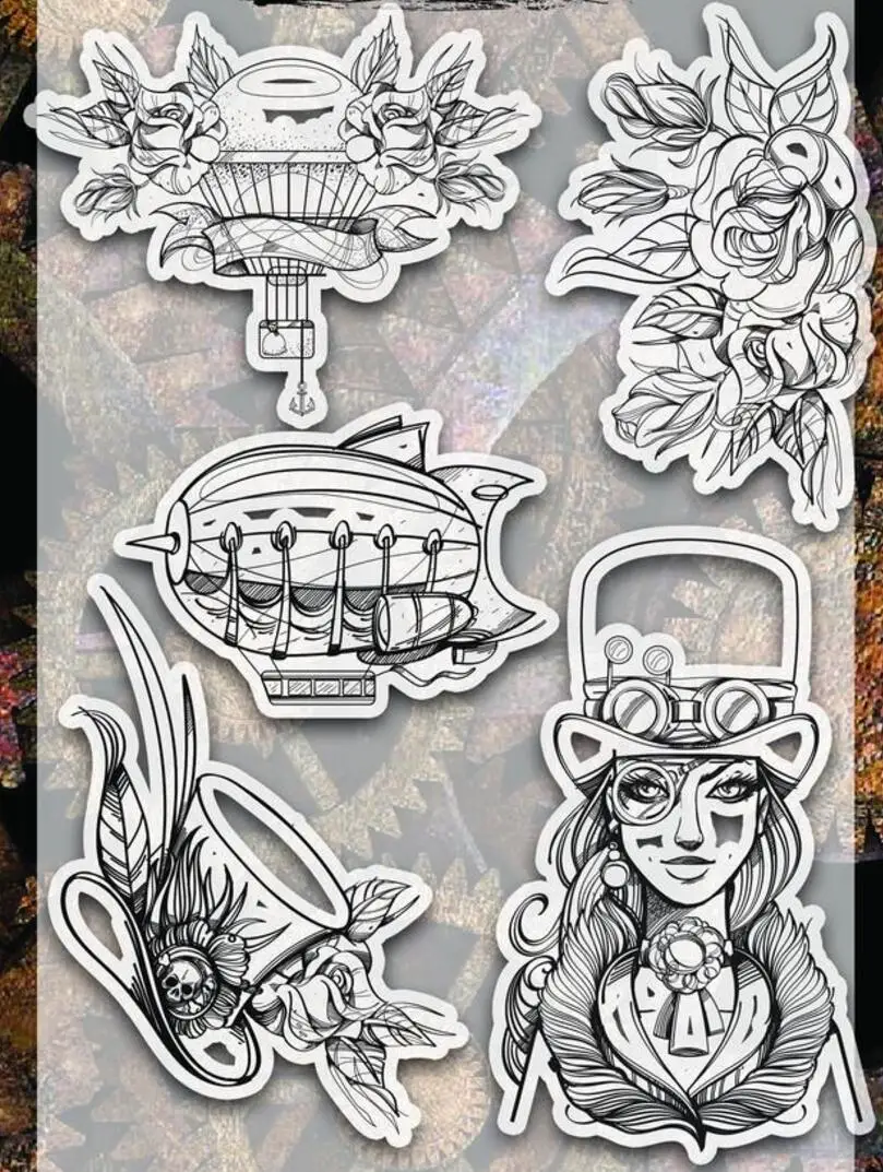 Прозрачный штамп с изображением девушки цветов Бога для самостоятельного