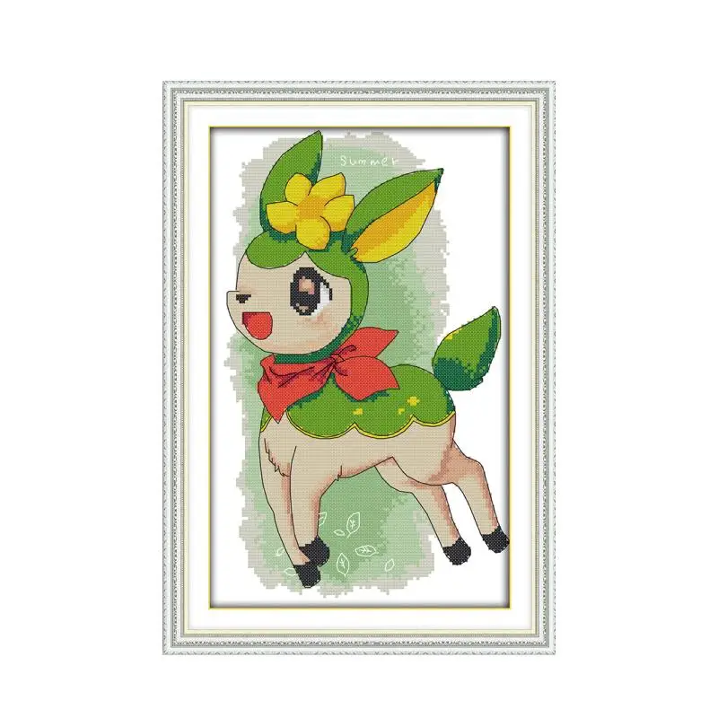 Набор для вышивки крестиком Dreamfounder с изображением оленя (осень) 4 сезона