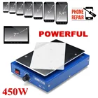 Разделитель ЖК-экрана, нагревательная платформа телефона, аппарат для удаления стекла, 450 Вт, антистатический корпус, металлическая пластина автомобиля