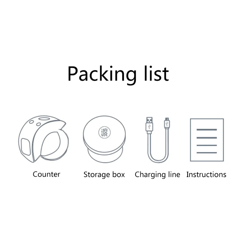 Мини цифровой ЖК дисплей электронный палец кольцо ручной учетный счетчик 9 цифр