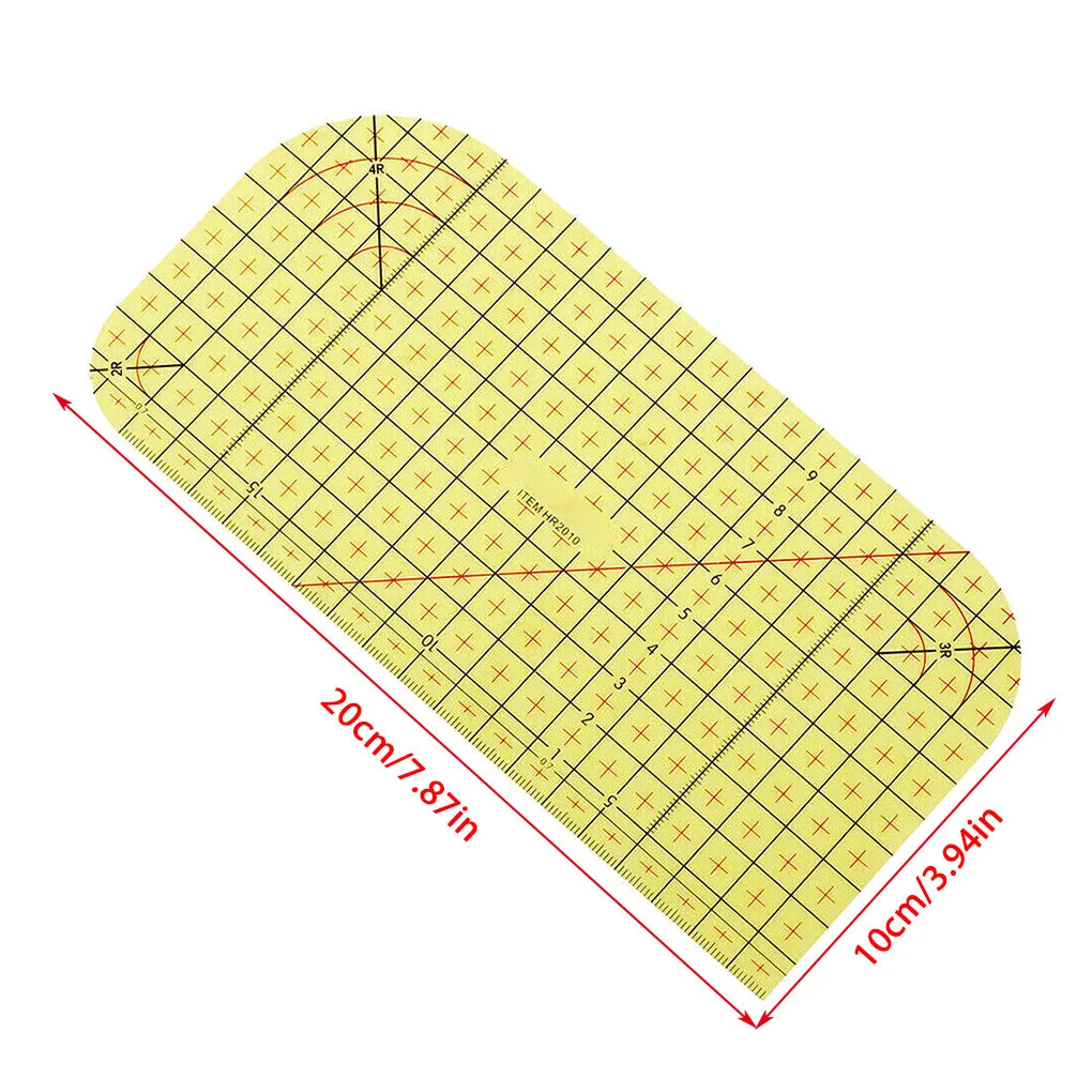

Hot Ironing Measuring Ruler Patchwork Sewing Crimping Clip Tailor DIY Steam Ironing Transparent Plastic Ruler Sewing Tools