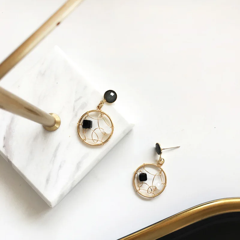 Милые ювелирные изделия изящные хрустальные стеклянные бусины круглые висячие