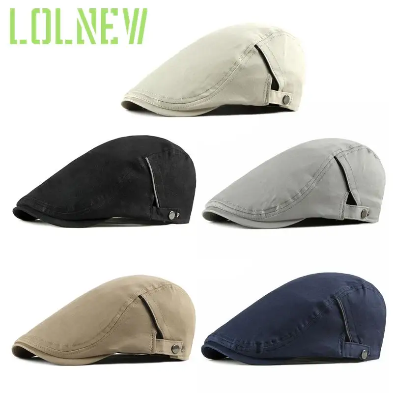 

Unisex Summer Berets Hat Men Women Breathable Sun Visors Cotton Beret Caps Net Herringbone Flat Cap Boina hombre