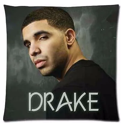 

Customized Hot Selling Famous Drake celebrity Zippered Pillowcase Luxury Printing Fashion Durable Square Size free shipping