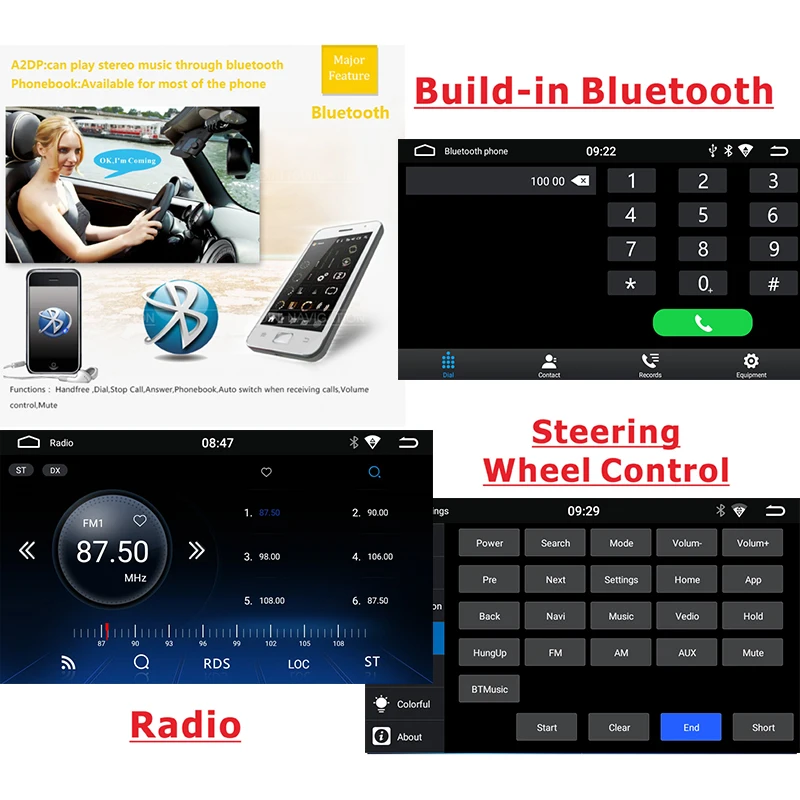 2G + 32G 1din Android 8 1 GPS Авто mutimedia плеер 7 дюймов 1080P сенсорный экран головное устройство