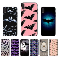 funny animal vampire black bat black phone case hull for iphone 12 mini 8 7 6 6s plus x xs max xr 11 pro 5s se 2020 soft shell