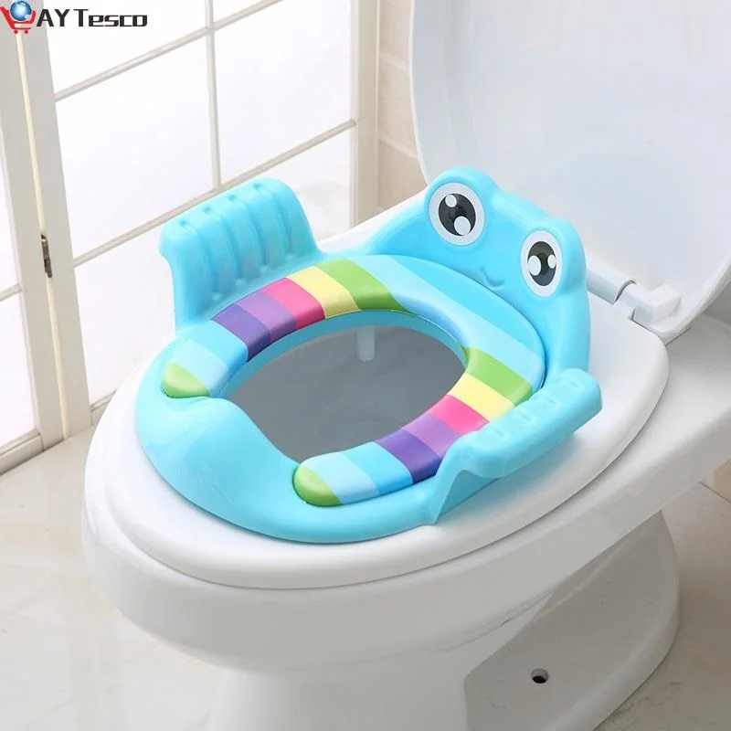 

Baby toilet child safety seat with armrest girl boy trainer comfortable training toilet seat cushion car