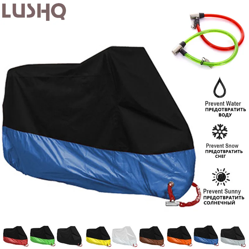 LUSHQ M 4XL чехол для мотоцикла Водонепроницаемый Крытый Мотоцикл Велосипед Чехлы