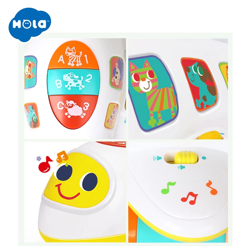 HOLA 6103 Детские игрушки электронный самолет игрушка с подсветкой и музыкой