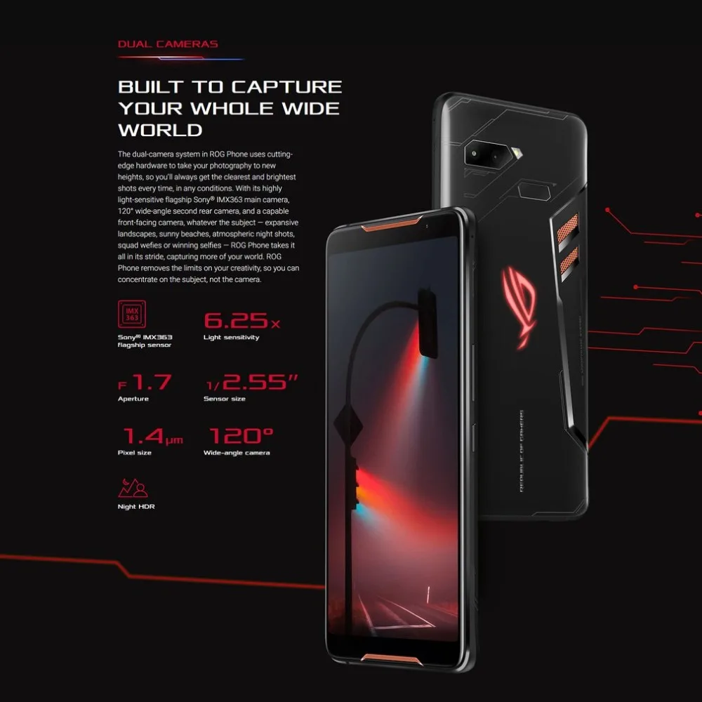 ASUS игровой телефон ROG Phone ZS600KL 6 дюймов Bluetooth 5,0 2160*1080 Мобильный телефон Смартфон