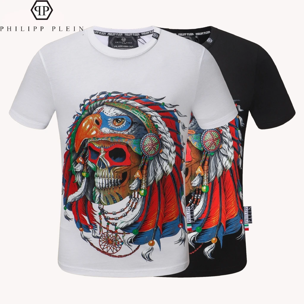 

New Hot Summer Short Sleeve T-shirt Philipp Plein New PP